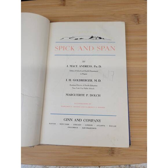 1939 Vintage Spick and Span Hardcover Classroom Health Book - Picture 4 of 9
